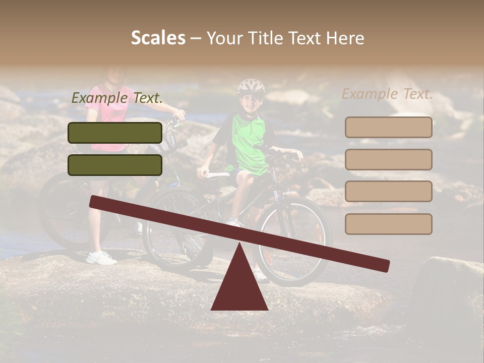 Cycle Sportive Rider PowerPoint Template