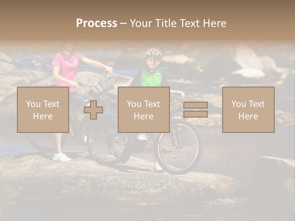 Cycle Sportive Rider PowerPoint Template