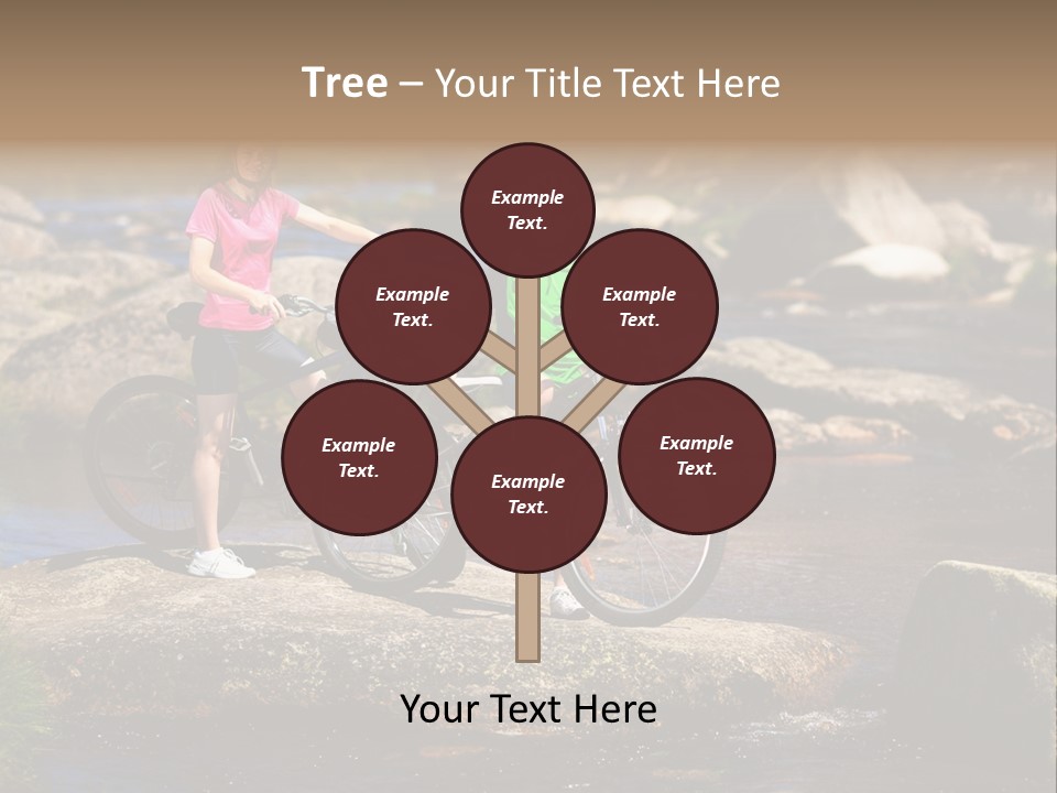 Cycle Sportive Rider PowerPoint Template