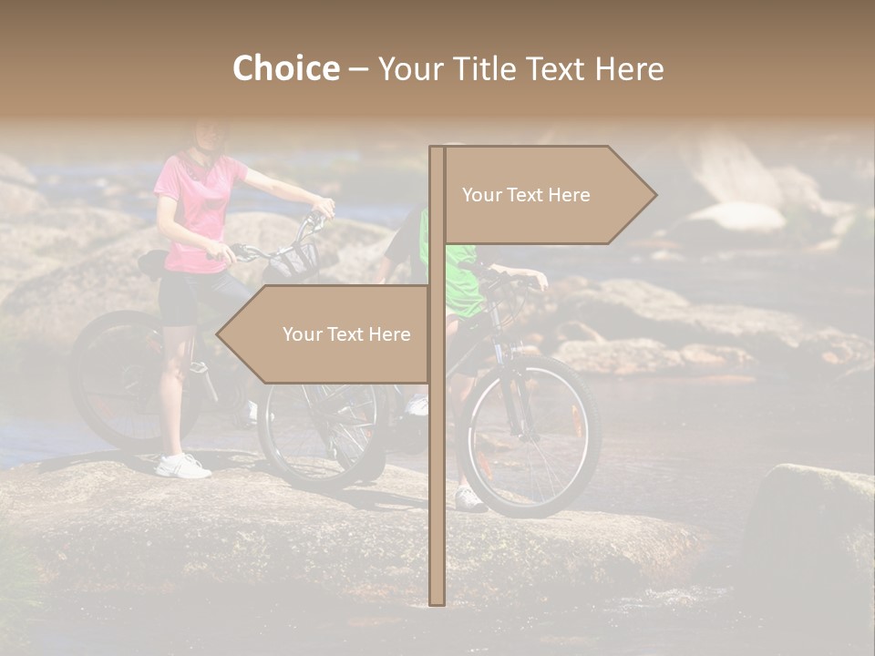 Cycle Sportive Rider PowerPoint Template