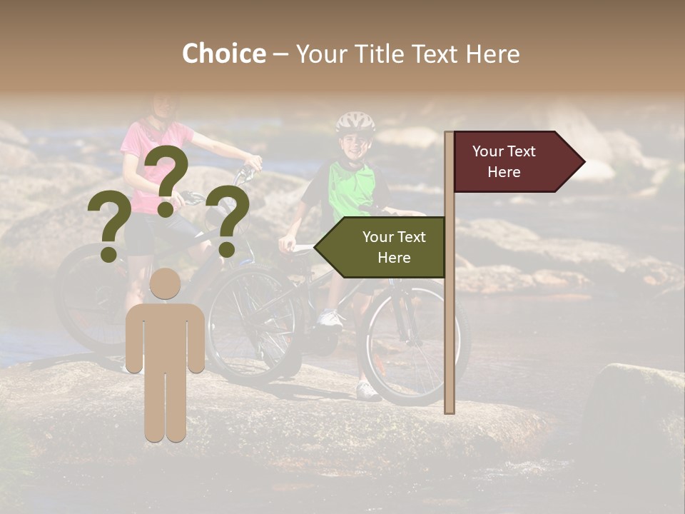 Cycle Sportive Rider PowerPoint Template