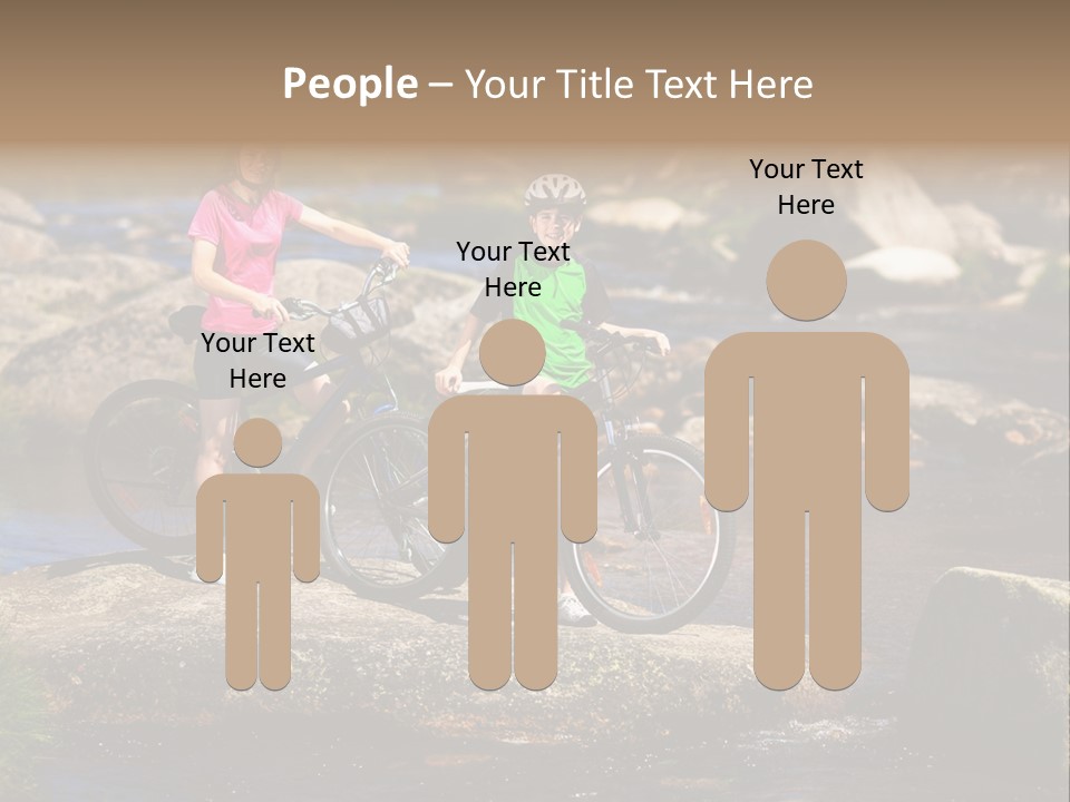 Cycle Sportive Rider PowerPoint Template