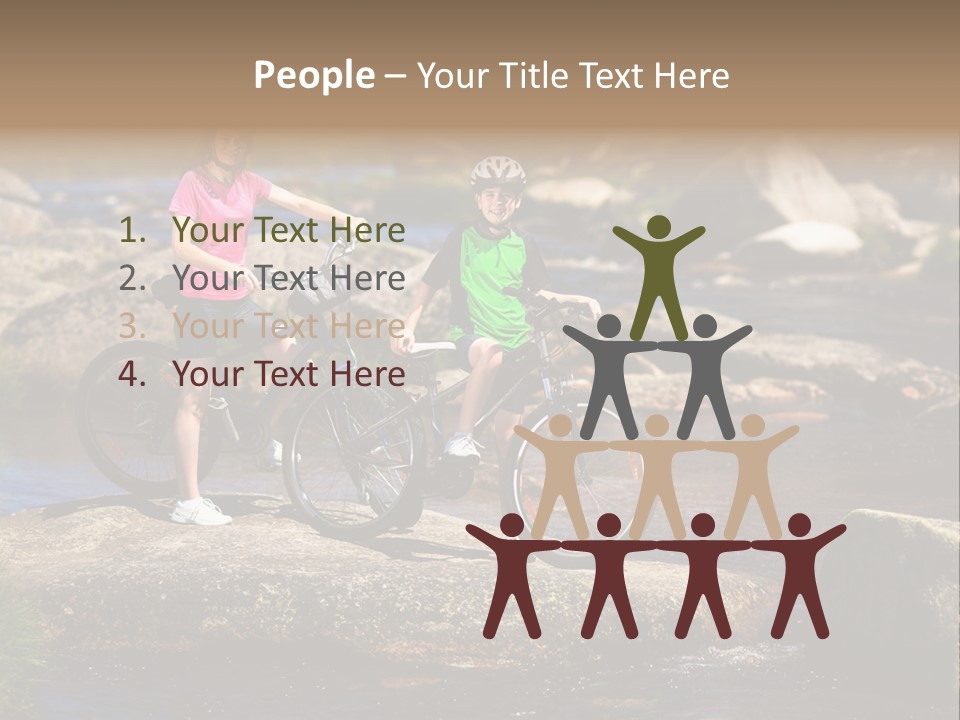 Cycle Sportive Rider PowerPoint Template