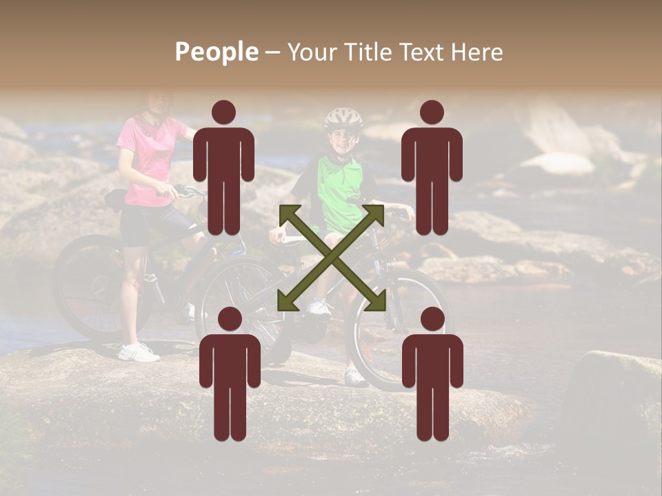 Cycle Sportive Rider PowerPoint Template