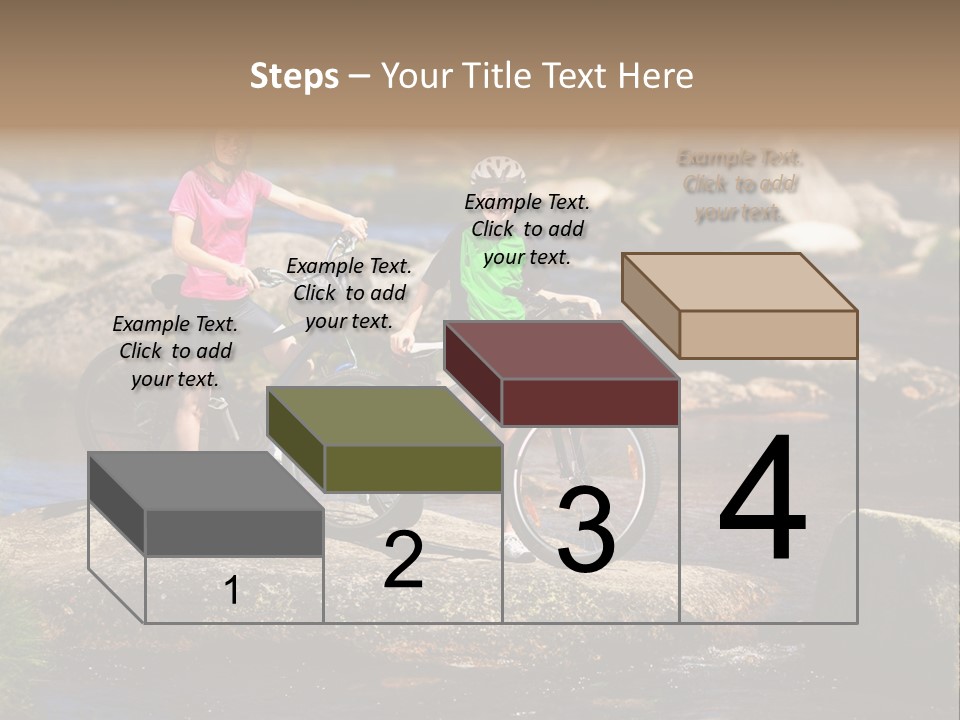 Cycle Sportive Rider PowerPoint Template