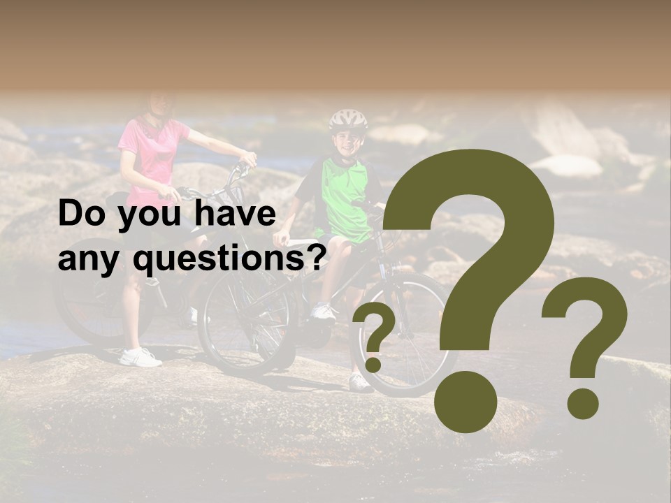 Cycle Sportive Rider PowerPoint Template