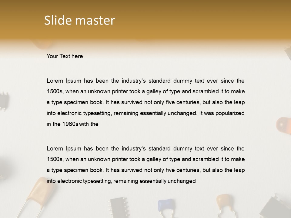 Invitation Foot Integrated Circuit PowerPoint Template