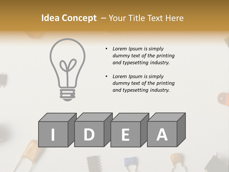Invitation Foot Integrated Circuit PowerPoint Template
