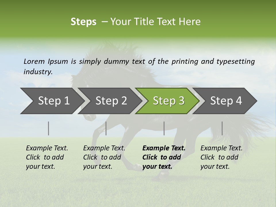 Stallion Livestock Outdoor PowerPoint Template