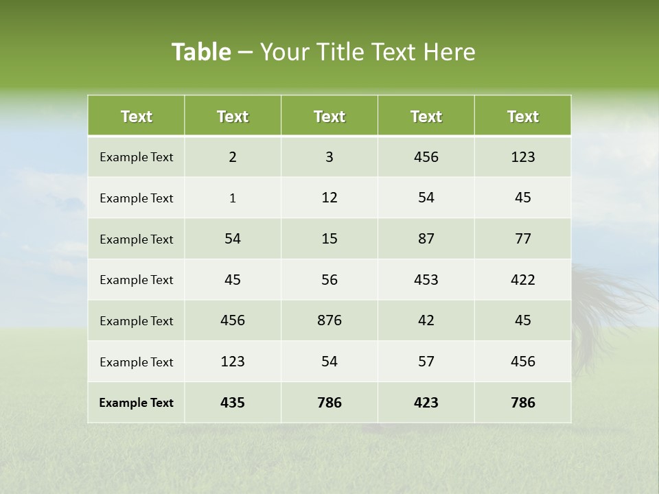 Stallion Livestock Outdoor PowerPoint Template