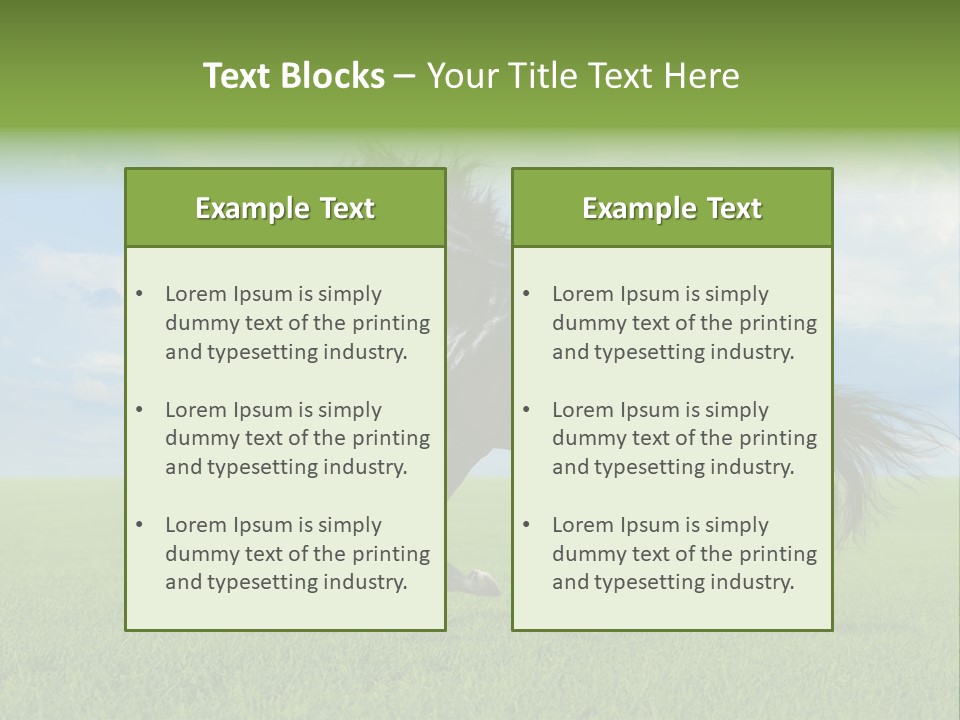 Stallion Livestock Outdoor PowerPoint Template