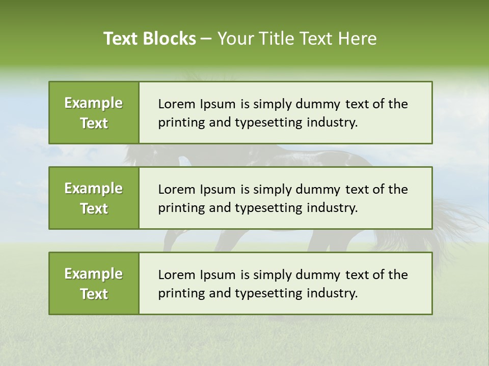 Stallion Livestock Outdoor PowerPoint Template