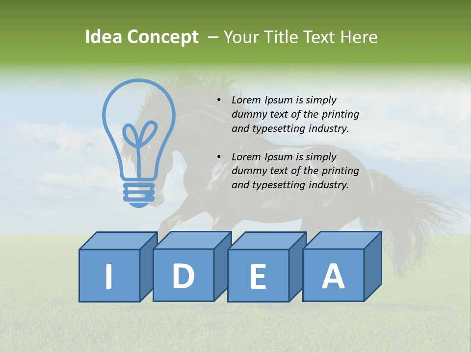 Stallion Livestock Outdoor PowerPoint Template