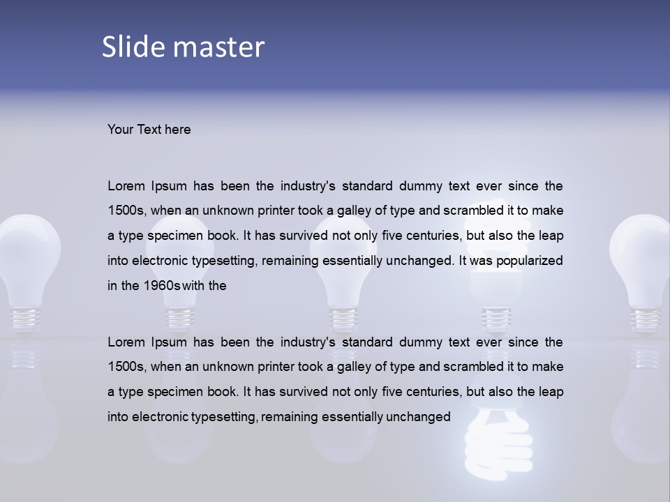 Glass Power Eco Friendly PowerPoint Template