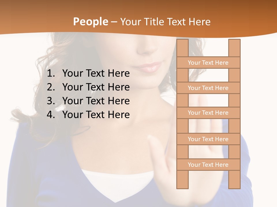 People Young White Background PowerPoint Template