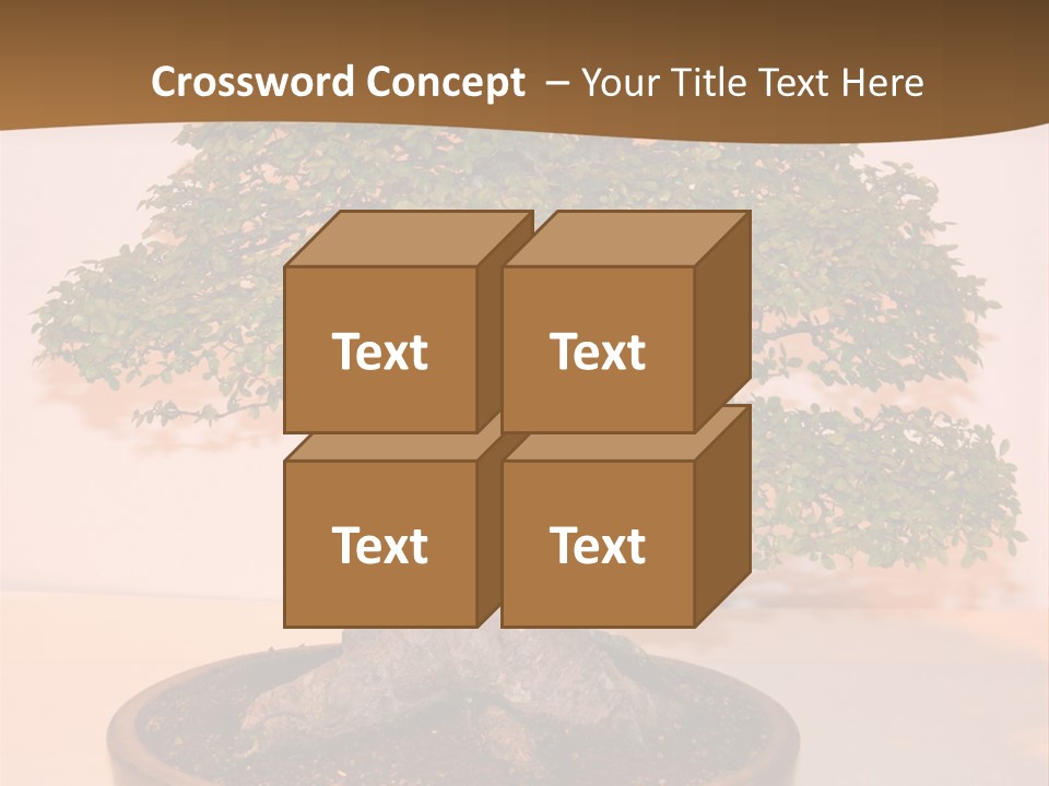 Miniature Wooden Little PowerPoint Template