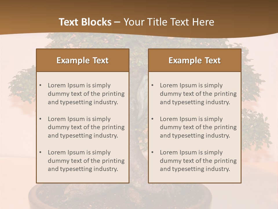 Miniature Wooden Little PowerPoint Template