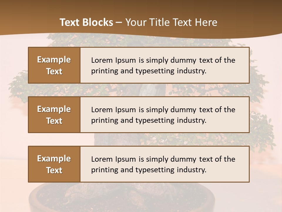Miniature Wooden Little PowerPoint Template