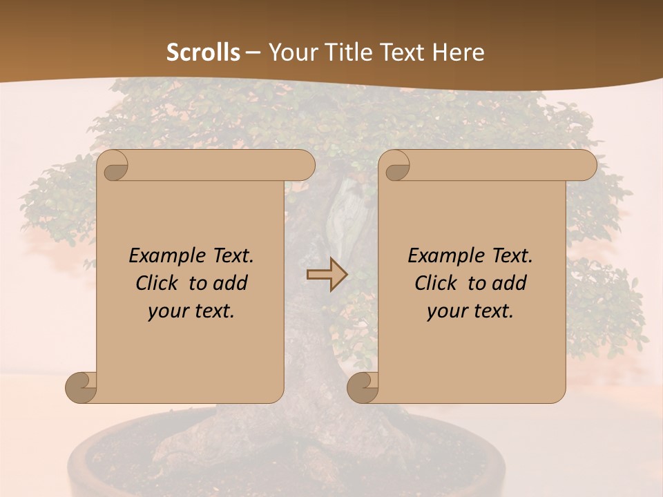 Miniature Wooden Little PowerPoint Template