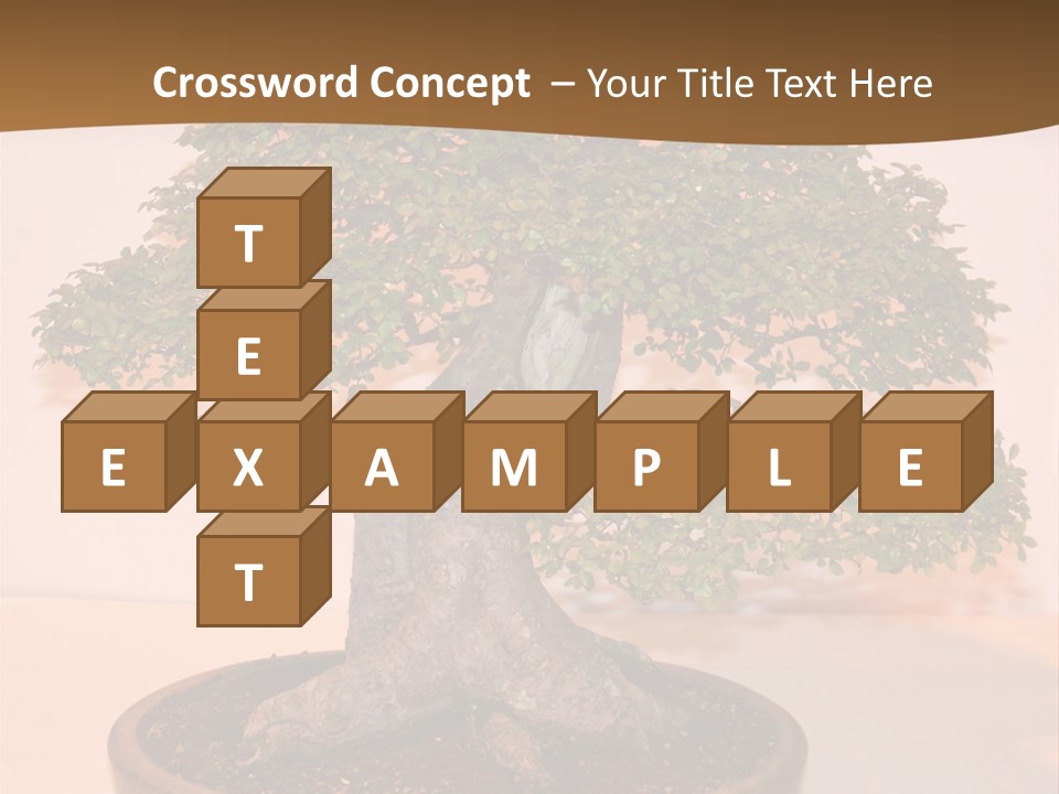 Miniature Wooden Little PowerPoint Template