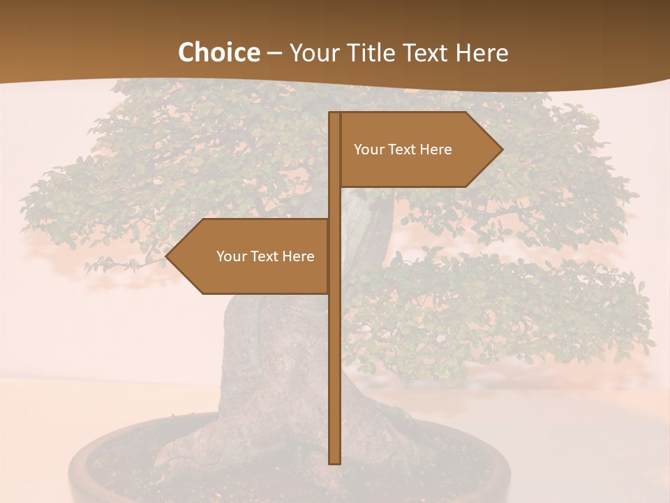 Miniature Wooden Little PowerPoint Template