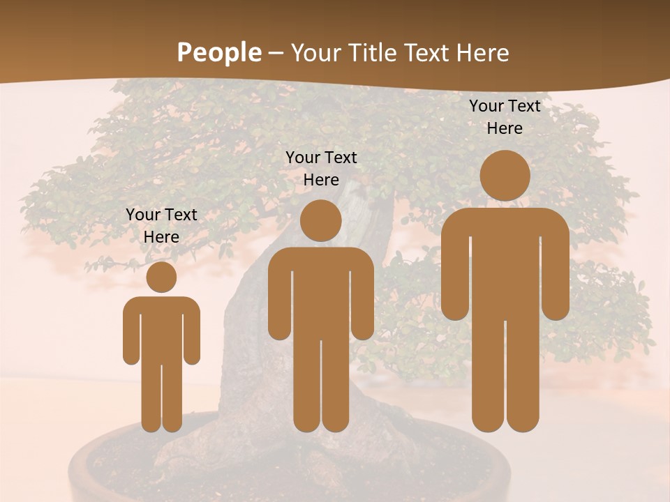 Miniature Wooden Little PowerPoint Template