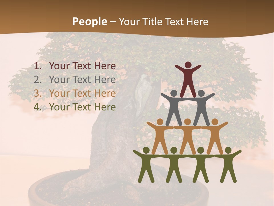 Miniature Wooden Little PowerPoint Template