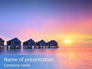 Relaxation Exotic Sunset PowerPoint Template