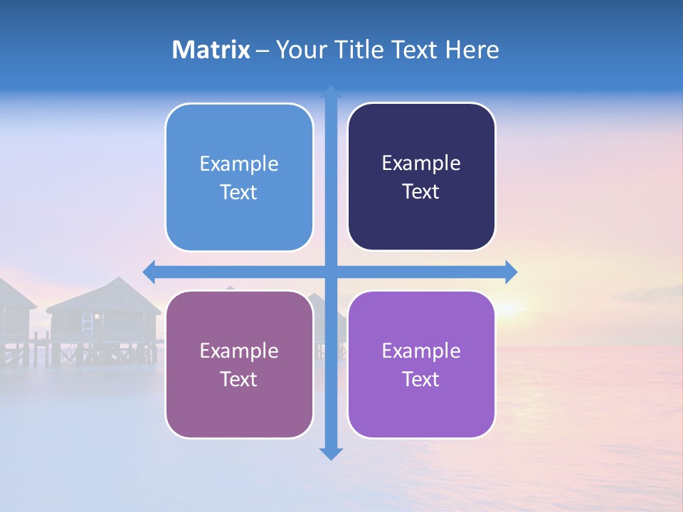 Relaxation Exotic Sunset PowerPoint Template