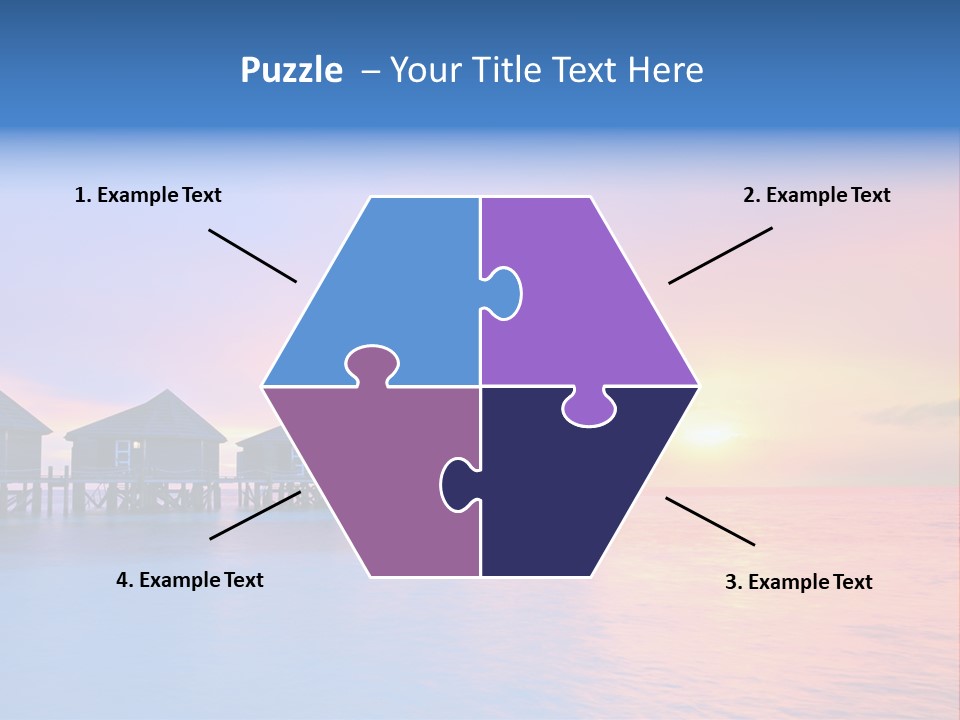 Relaxation Exotic Sunset PowerPoint Template