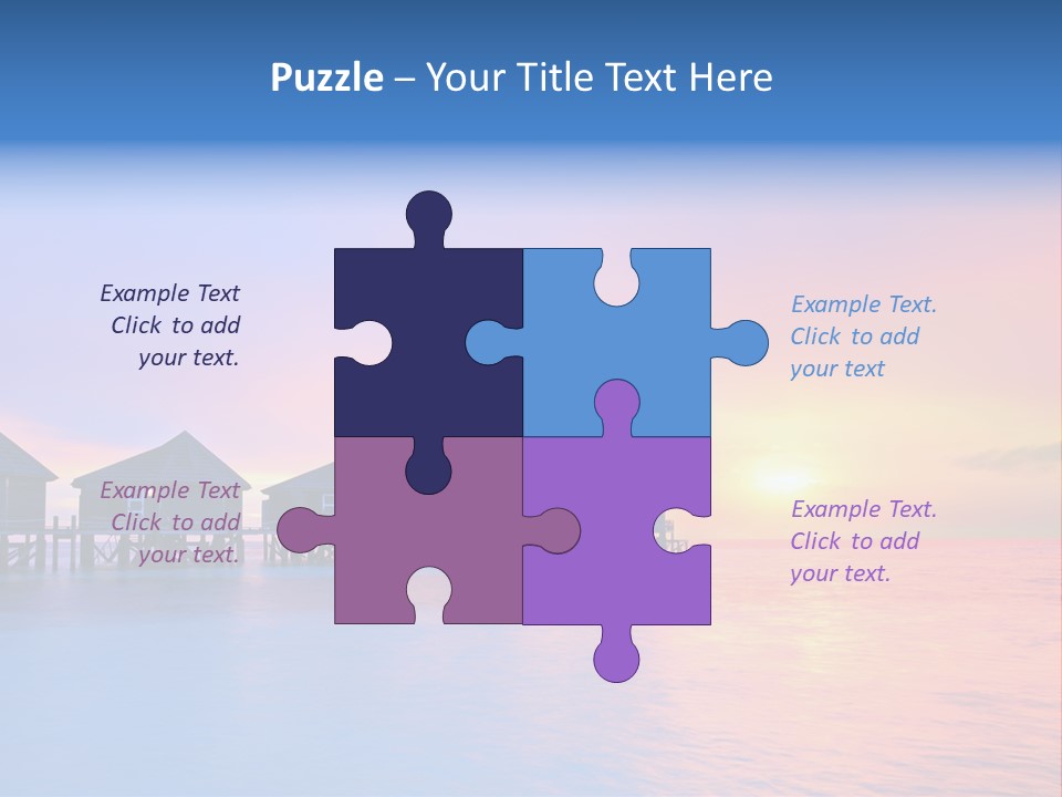 Relaxation Exotic Sunset PowerPoint Template