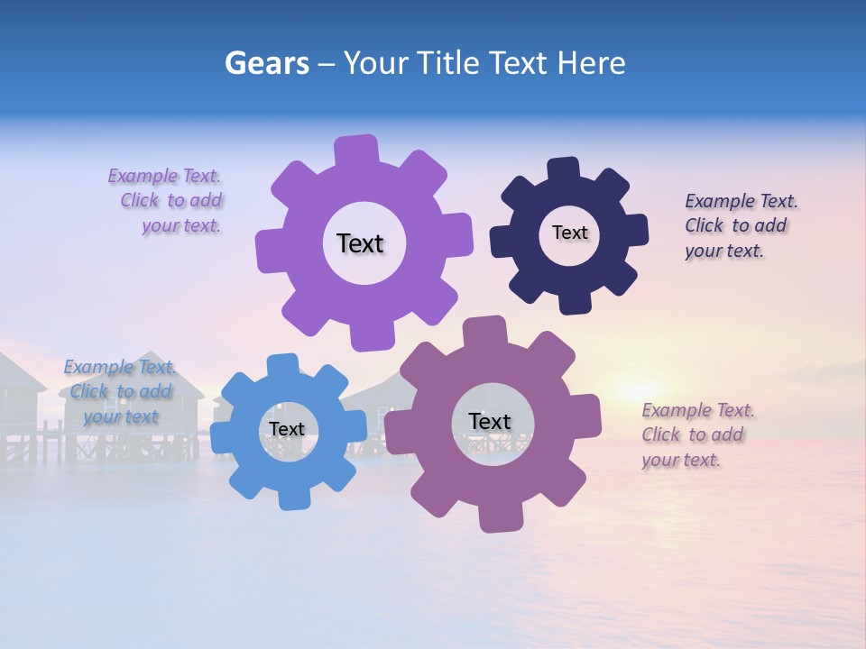 Relaxation Exotic Sunset PowerPoint Template