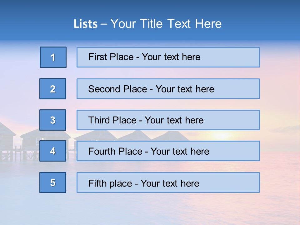 Relaxation Exotic Sunset PowerPoint Template