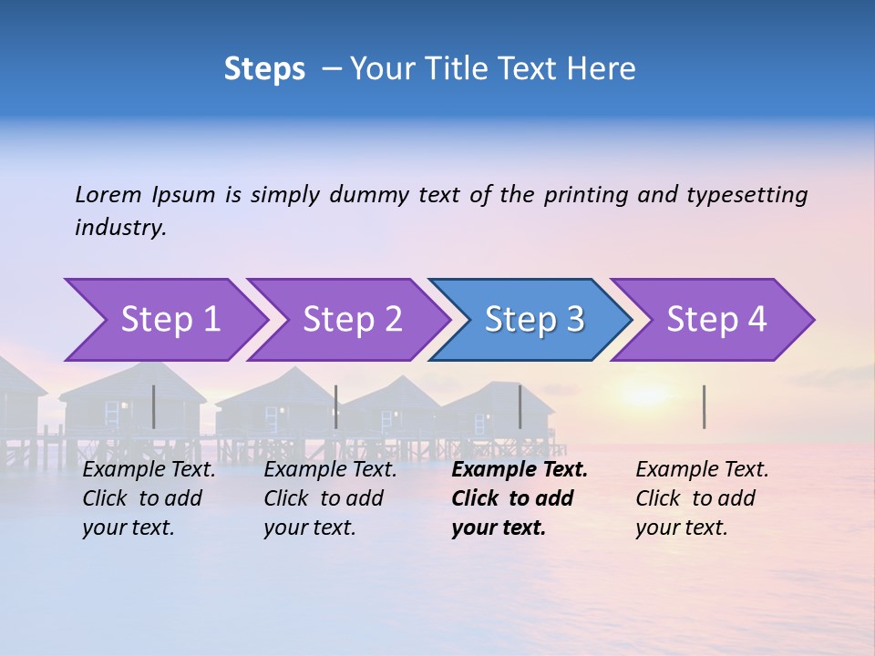 Relaxation Exotic Sunset PowerPoint Template