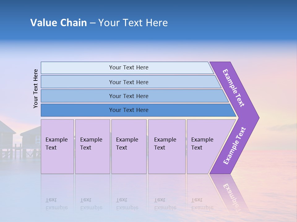 Relaxation Exotic Sunset PowerPoint Template