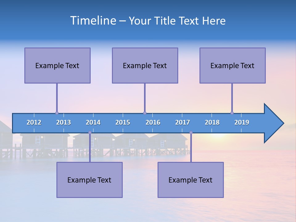 Relaxation Exotic Sunset PowerPoint Template