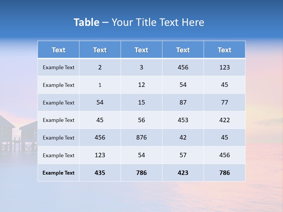 Relaxation Exotic Sunset PowerPoint Template