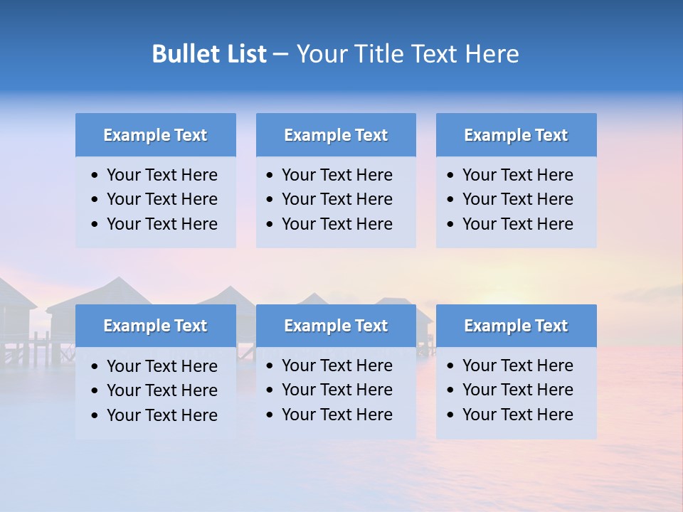 Relaxation Exotic Sunset PowerPoint Template