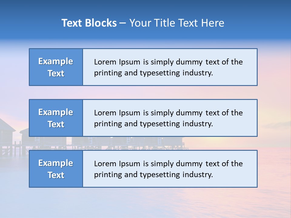 Relaxation Exotic Sunset PowerPoint Template