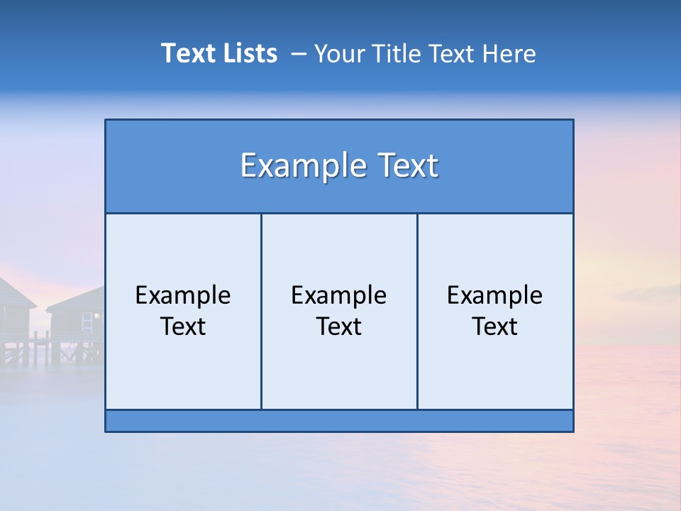 Relaxation Exotic Sunset PowerPoint Template