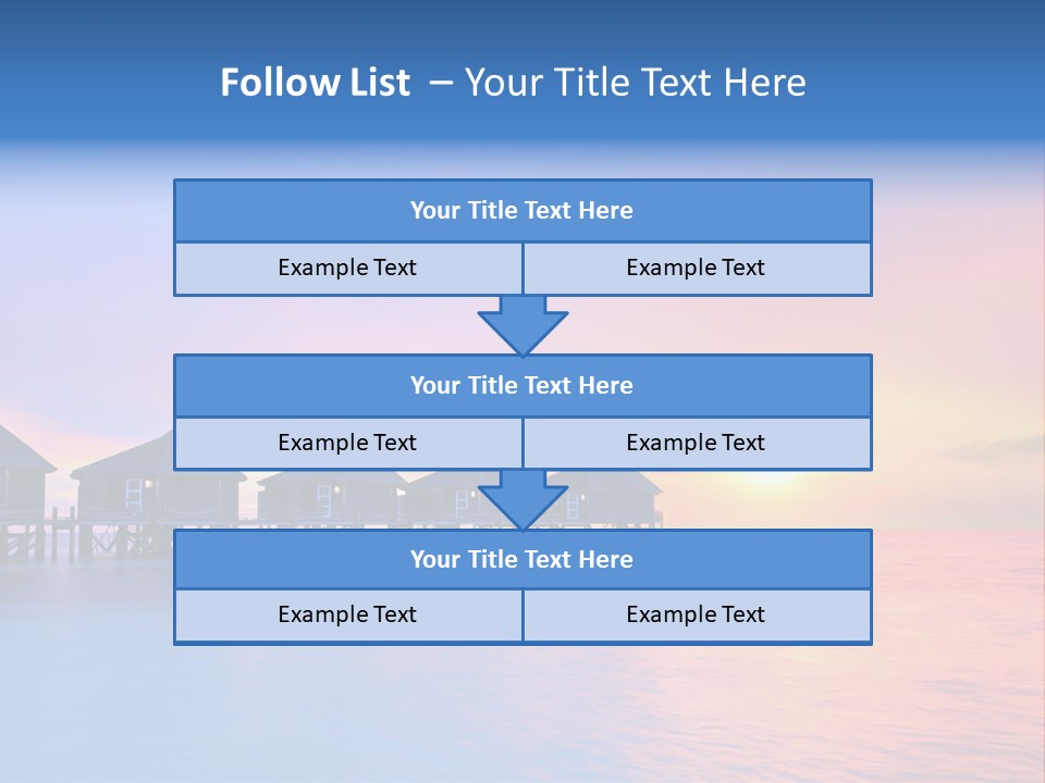 Relaxation Exotic Sunset PowerPoint Template