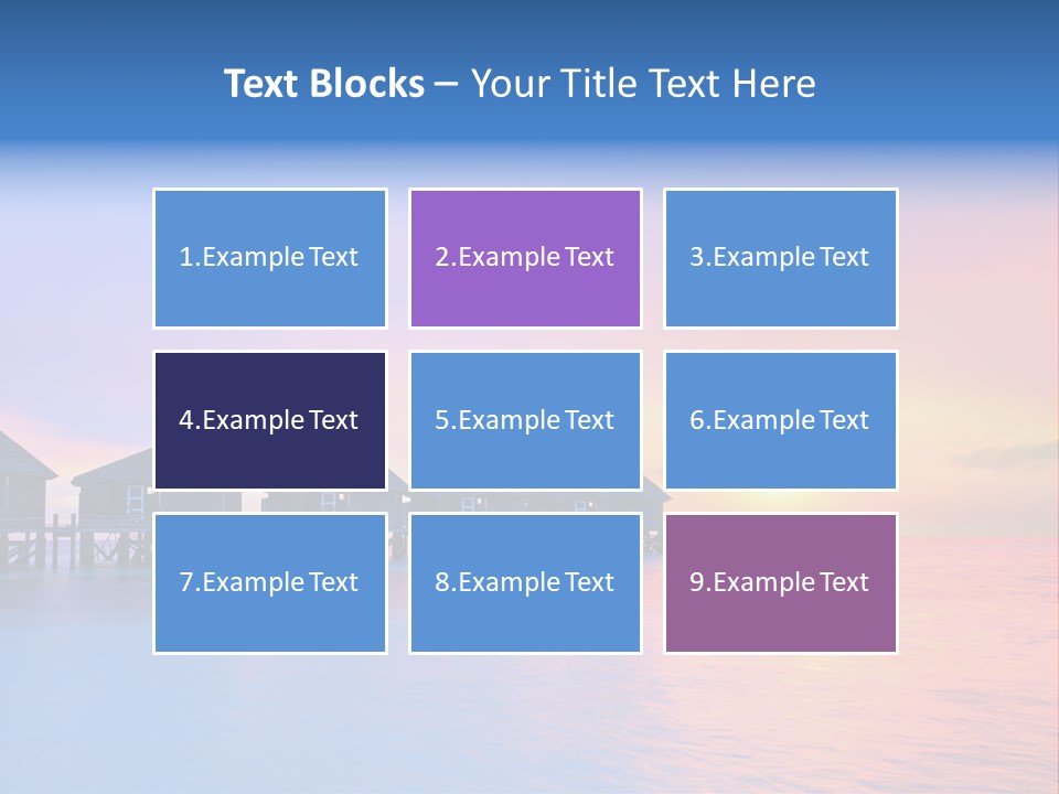 Relaxation Exotic Sunset PowerPoint Template