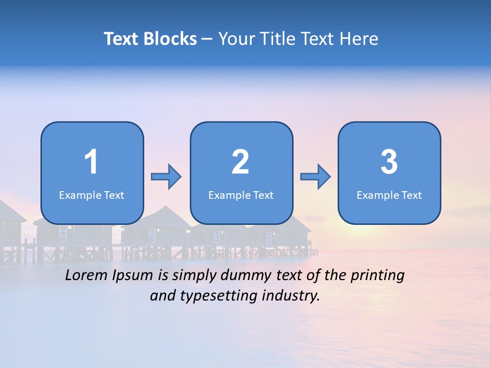 Relaxation Exotic Sunset PowerPoint Template