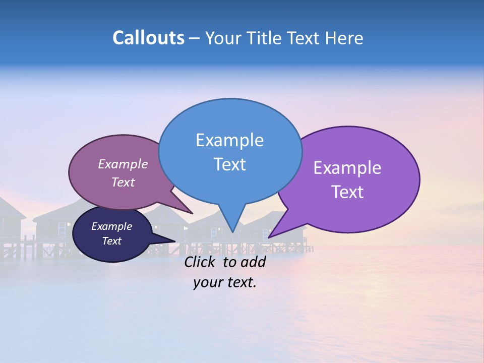 Relaxation Exotic Sunset PowerPoint Template