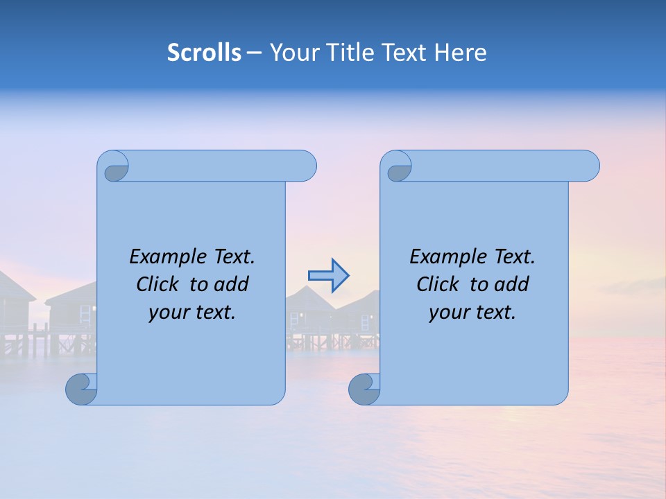 Relaxation Exotic Sunset PowerPoint Template
