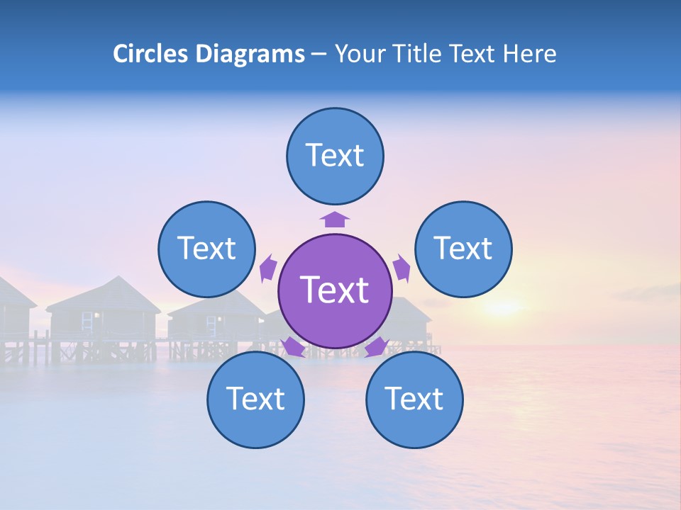 Relaxation Exotic Sunset PowerPoint Template