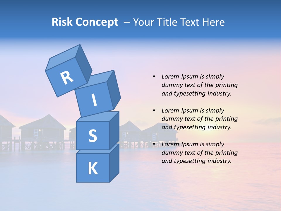 Relaxation Exotic Sunset PowerPoint Template