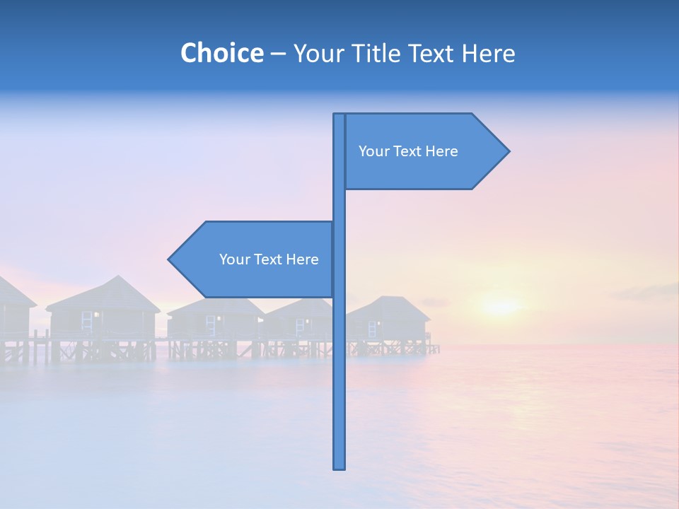 Relaxation Exotic Sunset PowerPoint Template