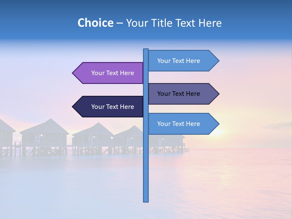 Relaxation Exotic Sunset PowerPoint Template
