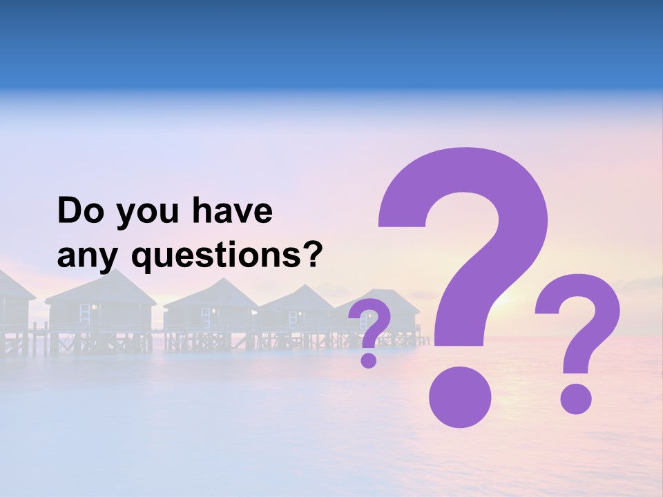 Relaxation Exotic Sunset PowerPoint Template